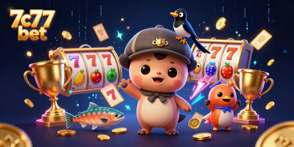 Engage with the thrilling 7c77 bet experience in this vibrant casino scene.