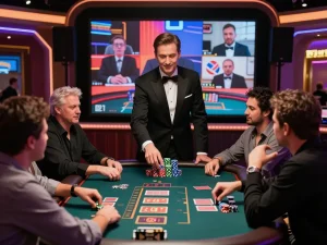 MM88 online casino scene with engaging live dealer and vibrant players in a dynamic gaming environment.